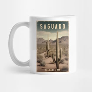 Saguaro vintage poster Mug